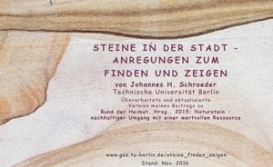 Steine finden und zeigen